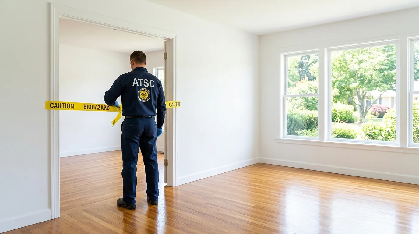 Certified biohazard cleanup crew performing Crime Scene Cleanup in Kentwood