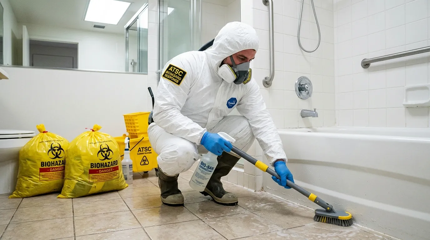 Decontamination equipment deployed for Blood Cleanup in Kentwood